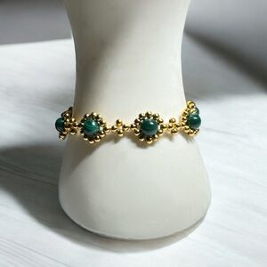 Cute Malachite and Seabeads Bracelet